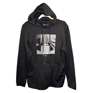 Under Armour Men’s M Fleece Graphic Pullover Hoodie Jacket Loose Coldgear Black